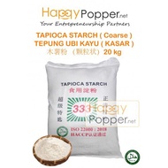 Happypopper Original Tapioca Starch 333 Coarse Tepung Ayam Gunting Ubi Kayu Kasar Rangup Cap Fried Chicken 20kg Halal