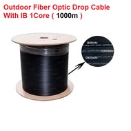Hotdeal 1000m Outdoor Fiber Optic Drop Cable With IB 1Core - 1000m/Drum