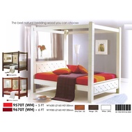 LX 9570, POSTURE BED, SOLID WOOD BED COLLECTIONS COULD CUSTOMIZE SIZE & CHOOSE COLOR out of 3 Option