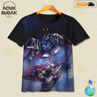 COOL CHILDREN'S T-SHIRTS 3D TRANSFORMERS ART 16 TRANSFORMERS 3D CHILDREN'S T-SHIRTS