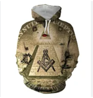 3D HOODIE-  XZX180305   Freemason Masonic Lodge Freemasonry All Over Print Hoodie 03