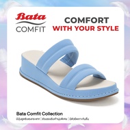 Bata บาจา Comfit รองเท้าแตะเพื่อสุขภาพแบบสวม มีเทคโนโลยีรองรับน้ำหนักเท้า สำหรับผู้หญิง รุ่น COZY สีฟ้า รหัส 6019066