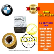 (100% ORIGINAL) BMW N46 E90 E81 E87 E88 E82 E46 E93 E92 E91 E61 E83 E84 E85 OIL FILTER 11427508969 1