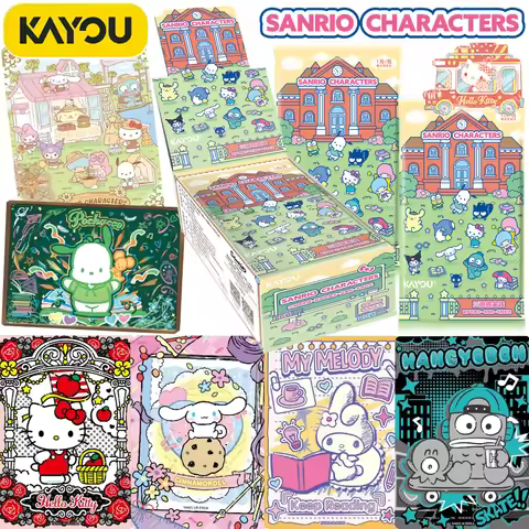 KAYOU Original Sanrio Anime Cartoon Stars Collection Cards My Melody Kuromi Leisure and Warm Time Ch