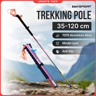 TaffSPORT Folding Hiking Stick Trekking Pole 7075 Aluminum 120cm - 7075