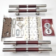 33CM DOOR HANDLE FLUTE V 33.03 JMJ 2PSG + BODY + HINGE + Ring (H8138@2,D42,D41@2,D452)