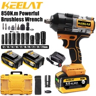 KEELAT KID0010 850N.M 1/2" Cordless Impact Wrench Heavy Duty Electric Wrench Impact Drill Screwdrive