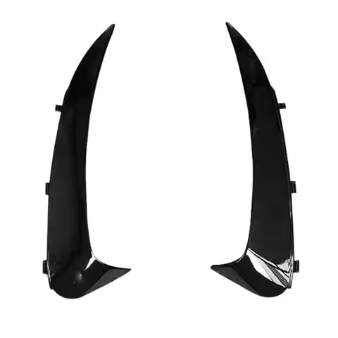 AT92-Car Rear Bumper Lip Spoiler Canards Trim For C Class W205 C43 AMG 2015-2019 Snap-In Type