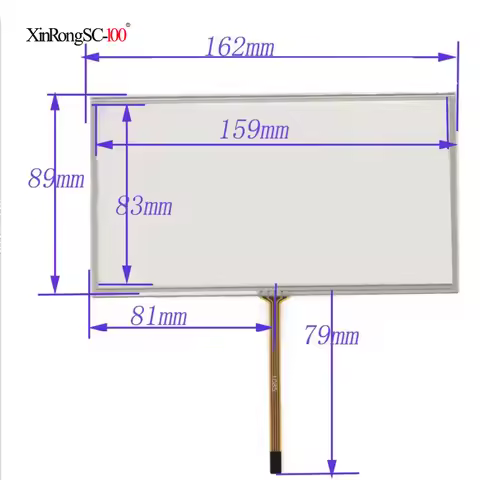 New 7 Inch AVH-Z5250BT 162mm*89mm 4Wire Resistive Touch Screen Panel Digitizer 162*89 this is compat