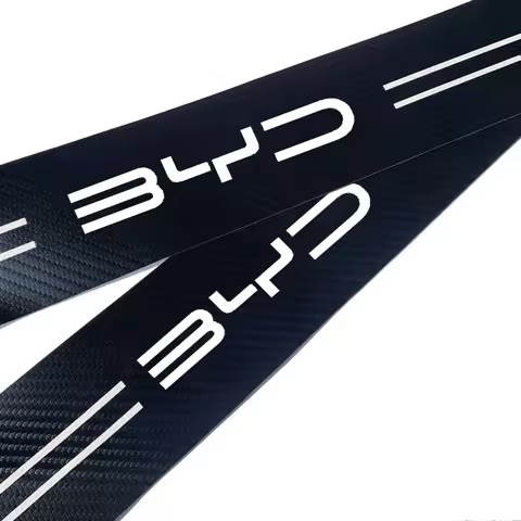 Car Door Sill Plate Protector Stickers For BYD M6 G3 G5 T3 13 F3 F0 S6 S7 E5 E6 L3 tang yuan atto3 s