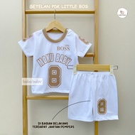 Short Oneset for Baby 3-12 Months // Daily Outfit Suitable for Boys // Little Boss Jersey Model - Ba