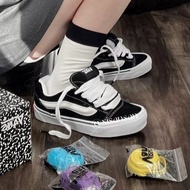 IMRAN POTATO X VAN VAULT KNU-SKOOL VR3 LX Joint Embroidery Black White Lace Sneakers-1702 GOMZ