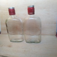 botol kaca gepeng/botol ikan cupang