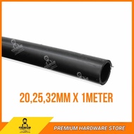 POLY PIPE (SIRIM) 20mm/25mm/32mm X 1meter Poly PP Polyethylene Black Poly Pipe Poli Paip Polypipe Wa