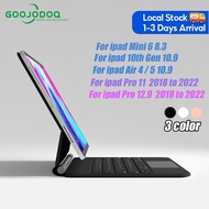 GOOJODOQ Magic Keyboard for Ipad Air 4/5 Pro 11 12.9 10th Gen Mini6 Case Wireless Bluetooth Keyboard