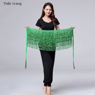 SEHENA Dance Hip Skirt Sequins Fringe Skirt Tassel Hip Scarf Rave Skirt for Women