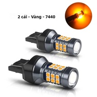 NLpearl 2 Chiếc T20 LED 7440 WY21W W21W 7443 Bóng Đèn LED 3030SMD Siêu Sáng Ngược Đèn Cho Xe Tín Hiệ