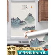 Install Kitchen No-Drill Adjustable Tight Toilet Sunshade4YK New Chinese Style Blackout Roller Blind
