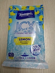 Tempo ICY 激爽冰涼(檸檬味)濕紙巾 一包10張