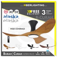 [Real reviews]ALASKA BuraH / CuraH Designer Ceiling Fan 43/52" with optional Dimmable SAMSUNG LED