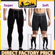 GLO Men Compression Tight Fitness Long Pants Sport Quick Dry  Gym Yoga Slim Fit Elastic Bodybuilding