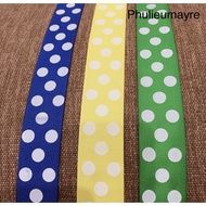 4cm polka dot ribbed ribbon (ribbon)