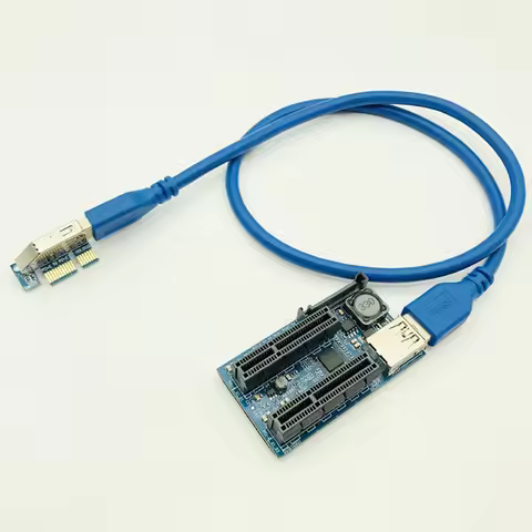 NEW Add On Card PCI Express USB 3.0 Adapter Raiser PC Components Extender PCIE Riser PCI-E Card Rise