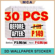 30pcs Wallpaper Brick 38x35cm 3D Wall Sticker Foam Self Adhesive Wallpaper Design Wall Decor for Hou