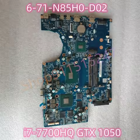 For Gigabyte Sabre 15 Series i7-7700HQ GTX 1050 Motherboard 6-71-N85H0-D02 6-77-N850HJ10-D02 Tested 