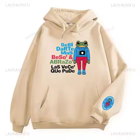 Fashion Pullovers DTMF Bad Bunny Printing Hoodie Debi Tirar Mas Fotos Bad Bunny Sweatshirt 2025 New 