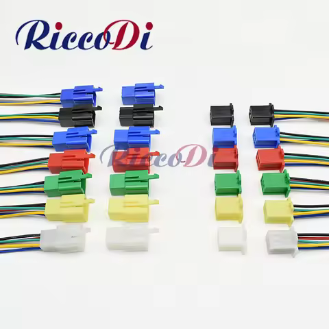 2 Sets 6 Pin 6030-6991 6040-6111 MTW Series Automotive Female Male Connector Motorcycle Socket