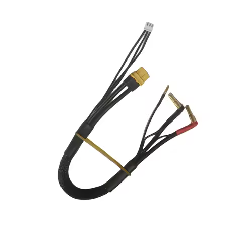 High Amps 2S RC Car Hardcase LiPo Battery XT60 Gold Plug Bullet Connector 4 Stepped 5mm Pins 2mm 12a