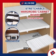 Wardrobe Layered partition cabinet cabinet telescopic partition rack rak teleskopik kabinet 衣柜免钉伸缩隔板