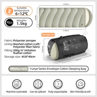 Qunature ถุงนอนตั้งแคมป์กันลมให้ความอบอุ่นถุงนอนเบามากการปีนเขากลางแจ้งพกพาพับได้ถุงนอนตั้งแคมป์