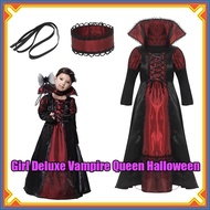 Girls Halloween Ghost Vampire Witch Dress Kids Role Play Costume For Halloween Christmas
