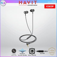 HAVIT E303P Wired In Ear Earphone With Mic