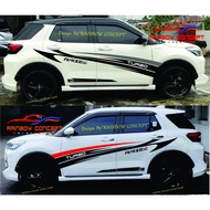 Toyota all new raize stripe turbo full body Car sticker all new raize gr sport