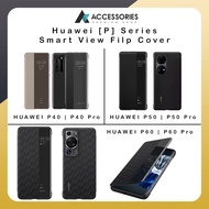 Huawei P60 | P60 Pro Huawei P50 | P50 Pro Huawei P40  | P40 Pro Smart View Flip Cover Phone Clear Vi