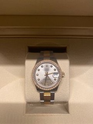 2022 年 Rolex Datejust 31  - Silver set with diamonds