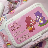 กระดาษทิขชู่ แบบห่อ ทิชชู่เปียก Care Bear กระดาษทำความสะอาดไม่มีแอลกอฮอล์ ผลิตจากน้ำแร่บริสุทธิ์ ทารกใช้ได้