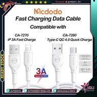 Original Mcdodo CA-727 iP 3A Fast Charge/ CA-728 Type-C QC4.0 Quick Charge Data Cable, CA-677 3A QC4