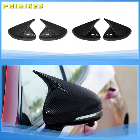 Side Wing Mirror Cover Caps Cae For KIA Stinger GT EX Hatchback 4-Door 2018-2022 Add On Style Mirror