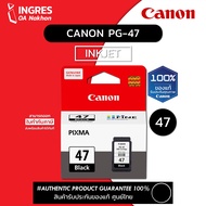 CANON INK (ตลับหมึก) PG-47 (INGRES) รับประกันหมึกแท้ ประกันศูนย์ 100%