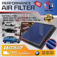 Works Engineering Drop In Air Filter COMPATIBLE WITH BMW 318 Z3 E36 8/16V 325 328 E36 E39 E46 M3 L6