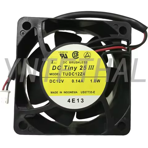 6025 TUDC12Z4 DC12V 0.14A 1.8W 6CM 60*25MM Axial Flow Fan