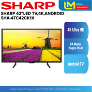 SHARP 42"LED TV, 4K, ANDROID - SHA-4TC42CK1X