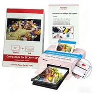 KP-72IN Ink And Paper Compatible With Selphy Photo Printers CP1500 CP1300 CP1200 CP910 CP740, 4x6 In