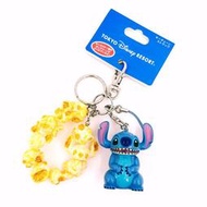 日本迪士尼Store限定商品 史迪奇公仔爆米花鑰匙圈吊飾