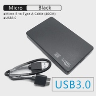 T22 2.5" SATA USB3.0 HDD Enclosure ABS External Mobile Hard Drive Box For SSD With USB3.0/2.0 Cable