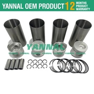 K4F K4F-DI K4F-E1 Piston Rings Cylinder Liner Set For Mitsubishi MT25 Engine